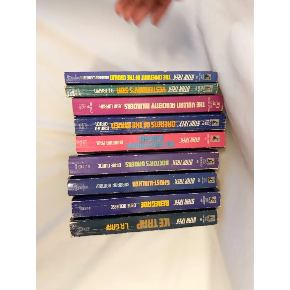 Vintage Star Trek Paperback Book Lot of 9 Pocket Books Sci-Fi Novels 80s 90s